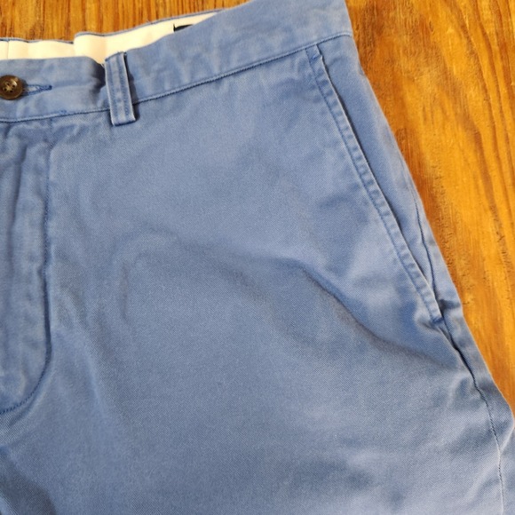 Polo Ralph Lauren Blue Flat Front Chinos‎ 34x33 100% Cotton Classic Fit Logo - Picture 8 of 11